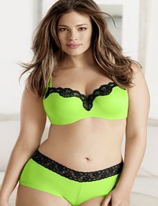 Lace Trim Smooth Balconette Ensemble